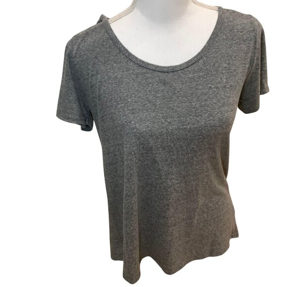 LuLaRoe Gray Heathered Short Sleeve Relaxed Fit Womens T-Shirt Top Size S - Picture 1 of 5